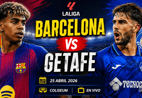 Fc Barcelona vs Getafe 25 de Abril 2026